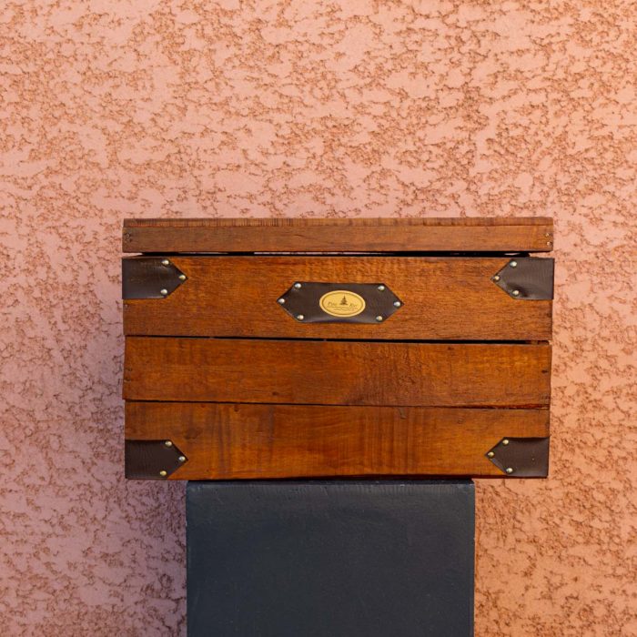 Coffre en bois vintage taille 1 – Image 3