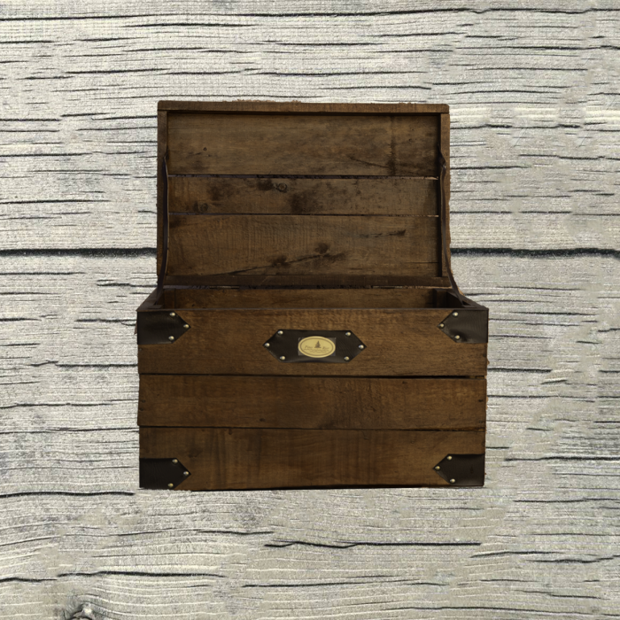 Coffre en bois vintage taille 2