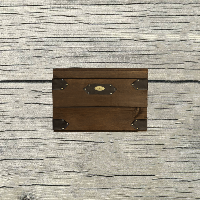 Coffre en bois vintage taille 1 – Image 4