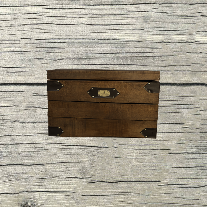 Coffre en bois vintage taille 2 – Image 4