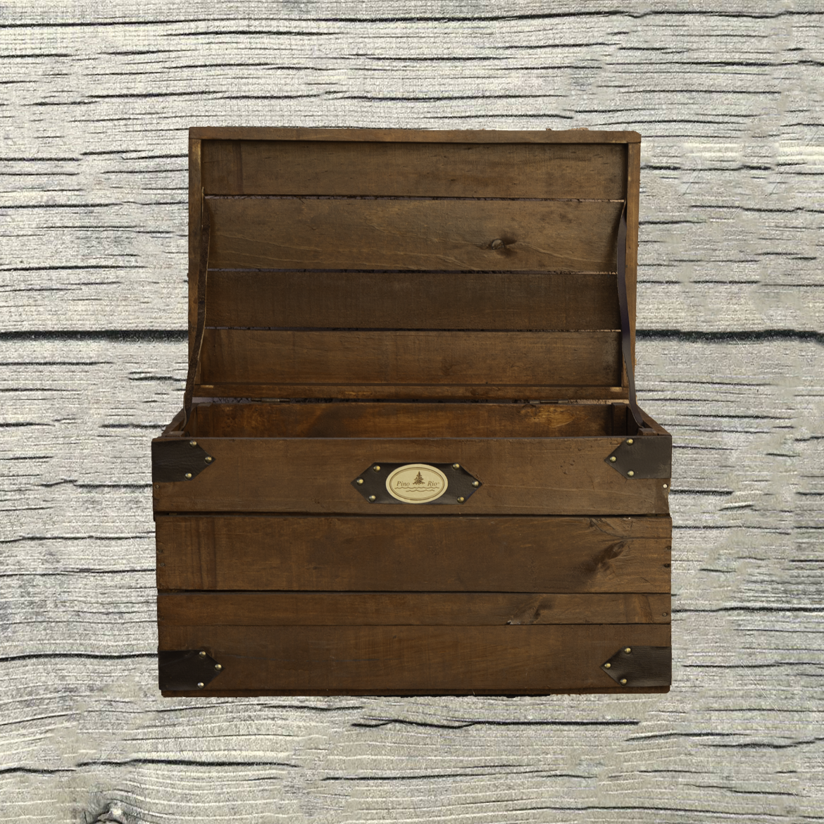 Lot de 3 coffres en bois vintage.