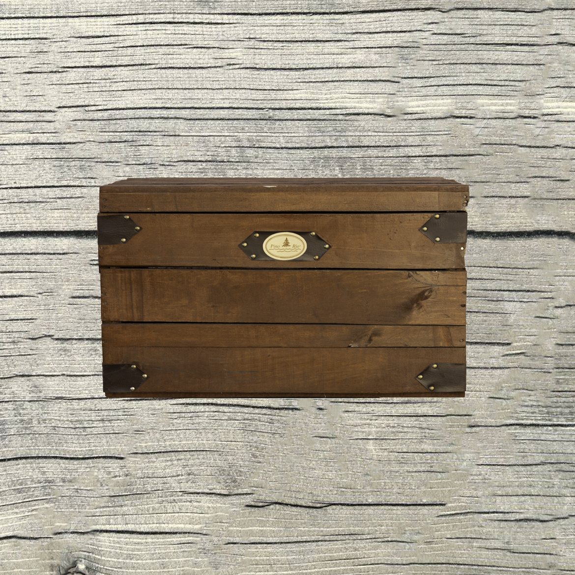 Lot de 3 coffres en bois vintage. – Image 4