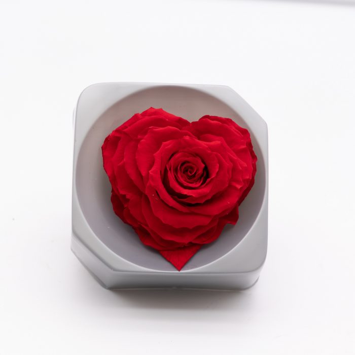 #rose éternelle# bouton forme cœur rouge – Image 2