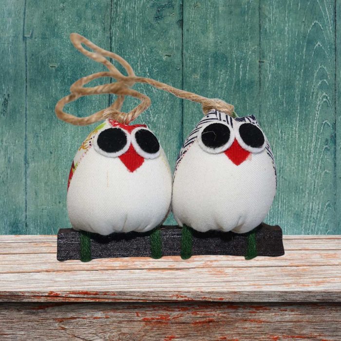 Couple chouettes petit modèle