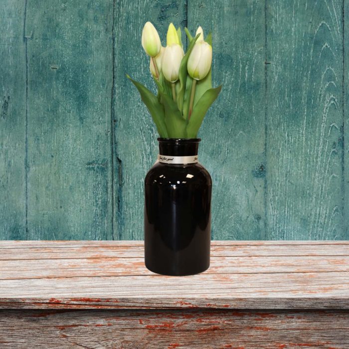 Bouquet de tulipes artificielles blanc