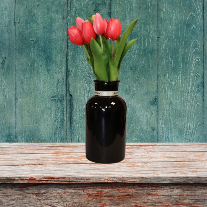 Bouquet de tulipes artificielles fuchsia
