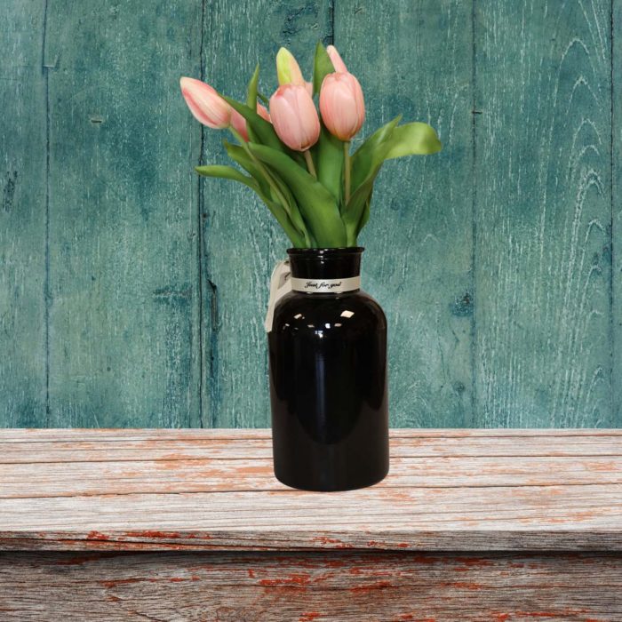 Bouquet de tulipes artificielles rose
