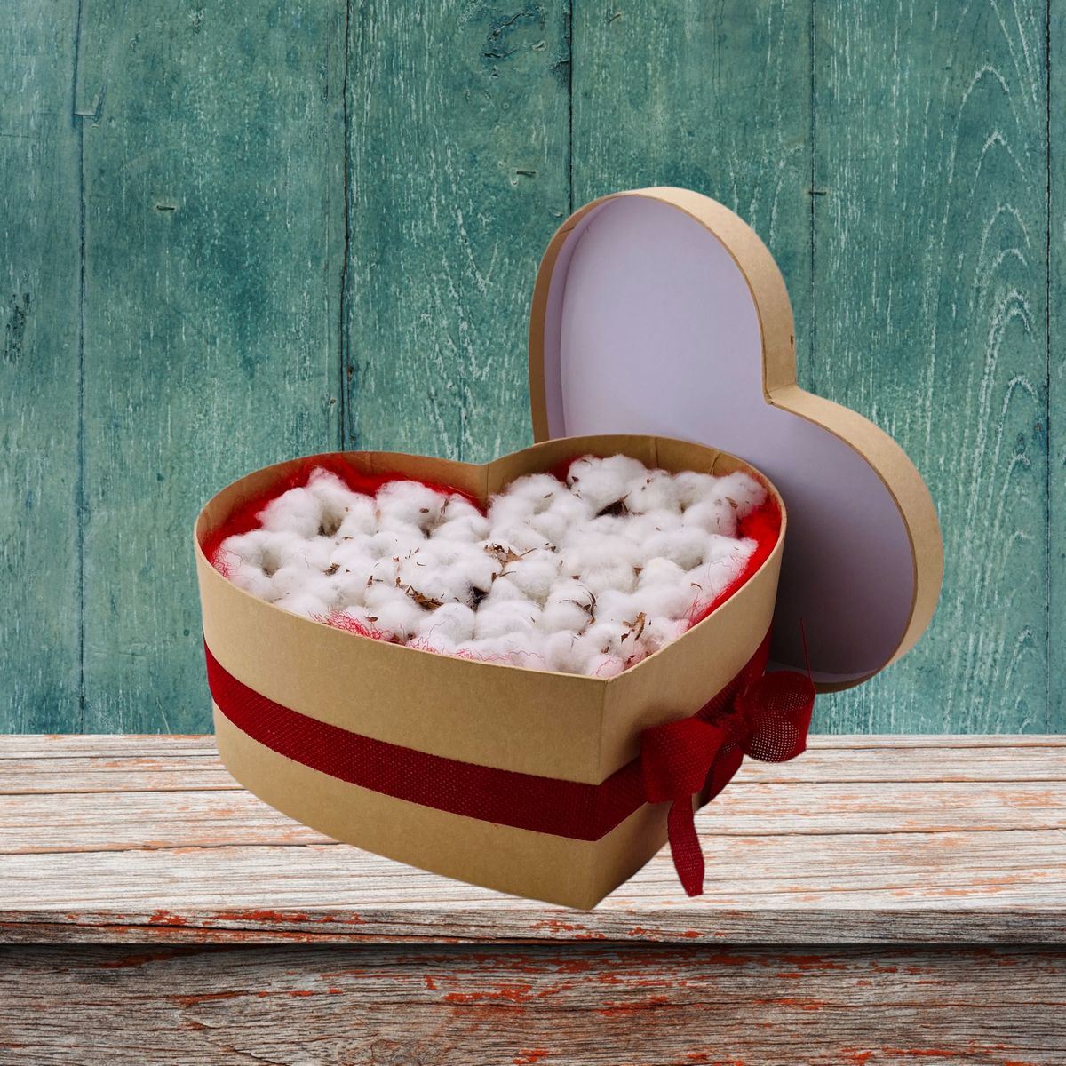 Box cœur de coton