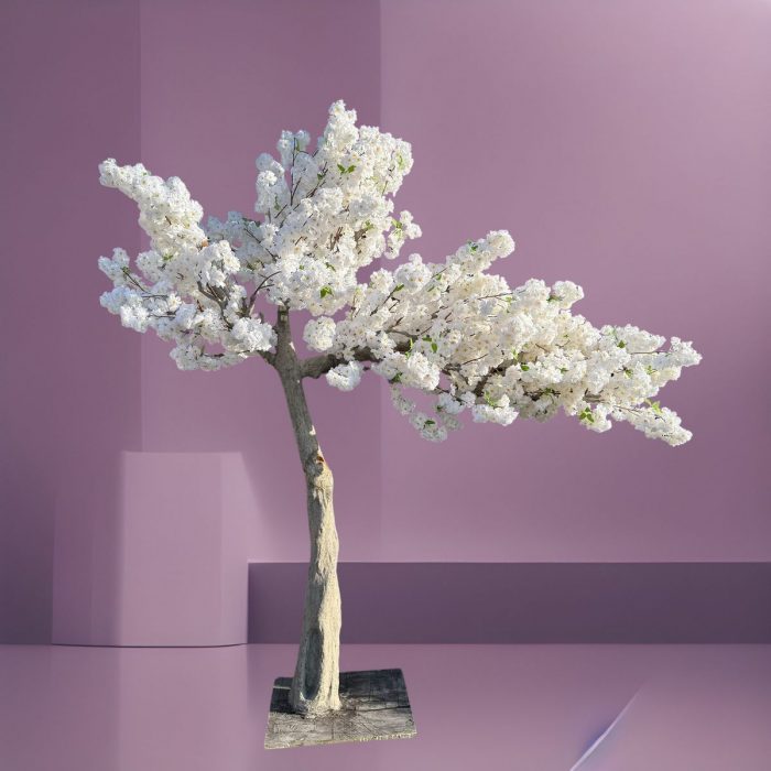 Arbre Japonais cerisier XXL artificiel blanc