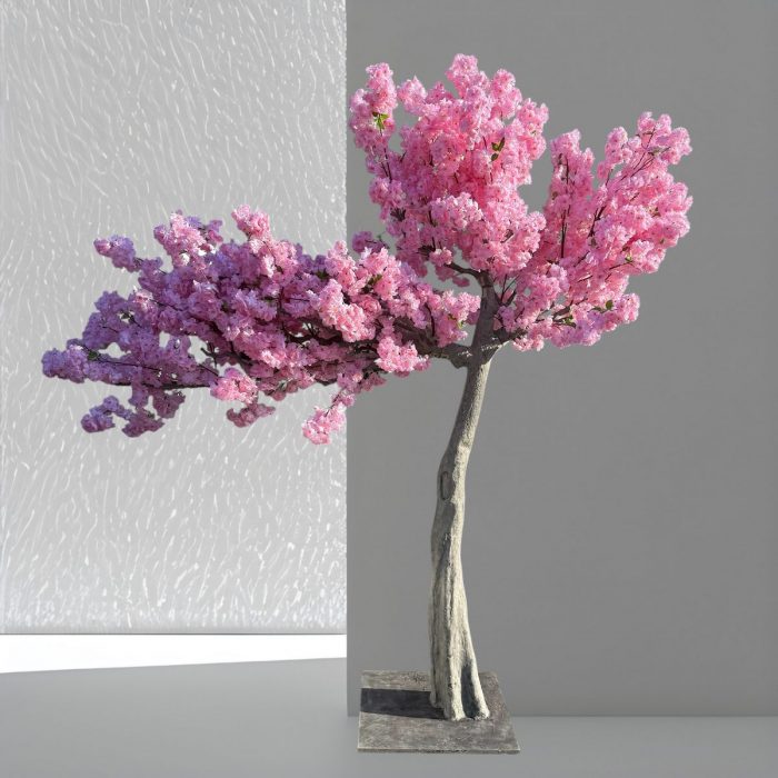 Arbre Japonais cerisier XXL artificiel rose